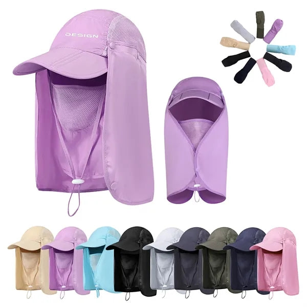 Multifunctional Fishing Hat With Neck & Face Flap Cover