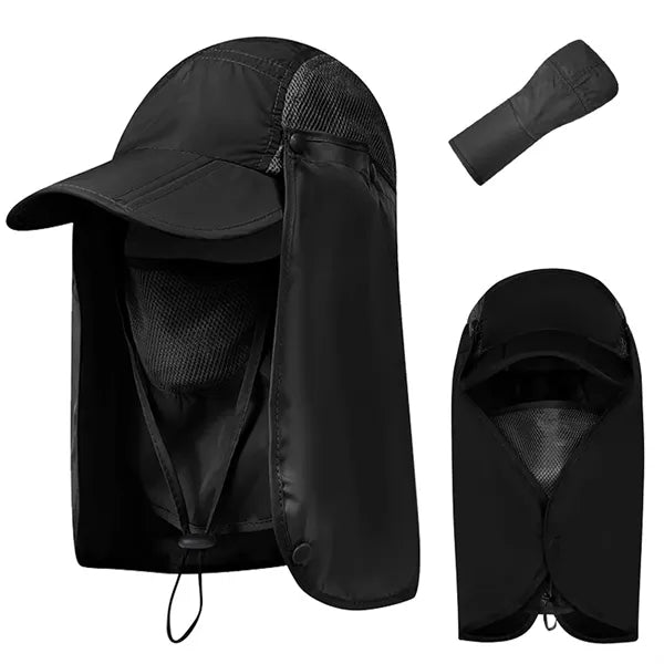 Multifunctional Fishing Hat With Neck & Face Flap Cover