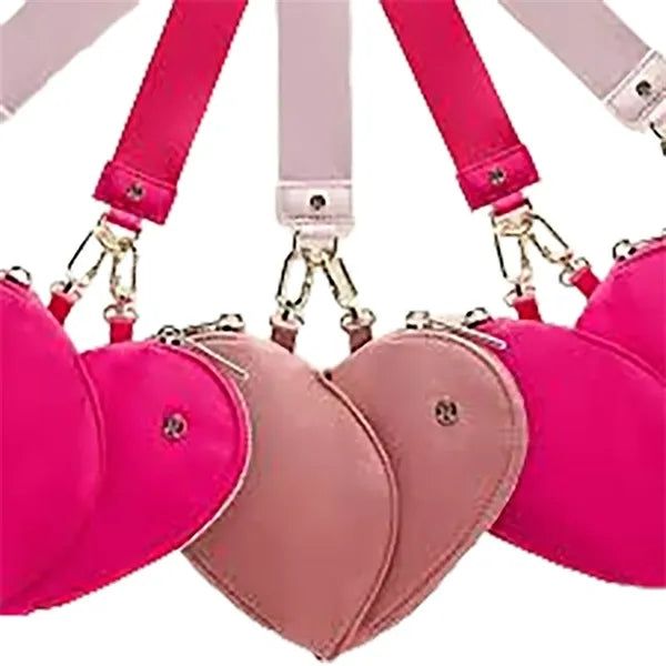 Spliced Detachable Love Fashion Ladies Wrist Bag