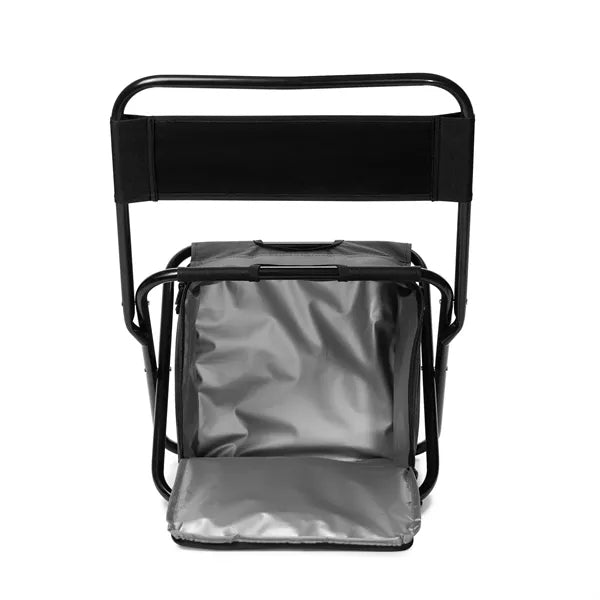 Folding Chair with 24 Can Cooler Bag & Pockets