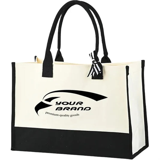 Elegant Canvas Tote Womens Shoulder Bags Single Strap