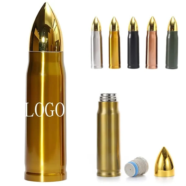 17 oz 304 Stainless Steel Bullet Shaped Insulation Bottle