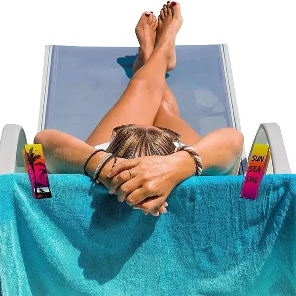 Pool Chair Beach Towel Clip Strong Grip Non-Slip Drying