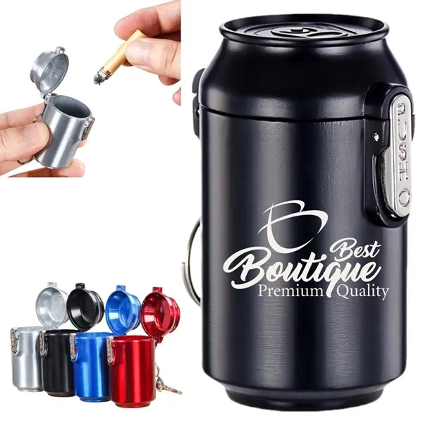 Portable Pocket Cigarettes Ashtray With Keychain
