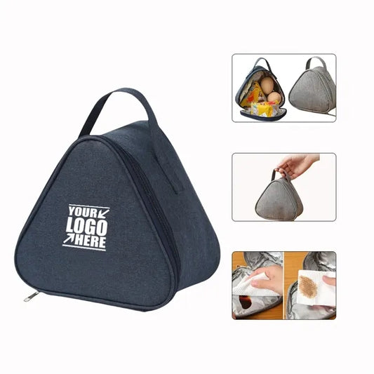 1L Small Capacity Waterproof Oxford Triangle Lunch Bag