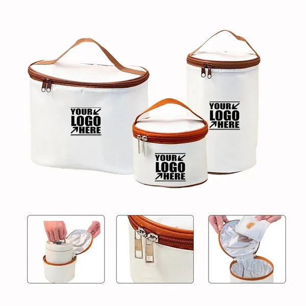 7L Waterproof Canvas Tote Bucket Lunch Bag