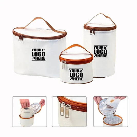 7L Waterproof Canvas Tote Bucket Lunch Bag
