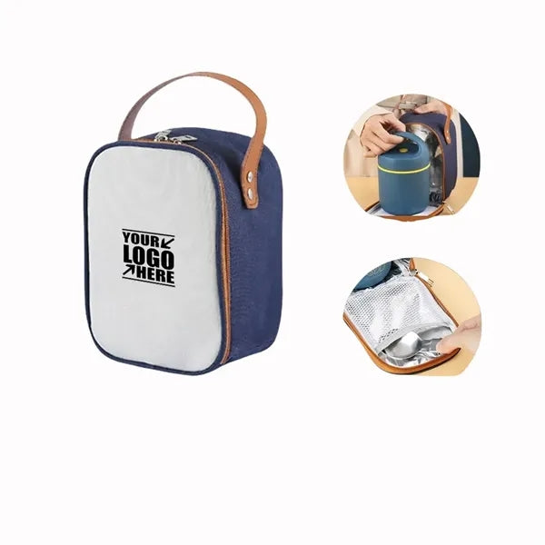 2L Waterproof Clamshell Oxford Cloth Tote Lunch Bag