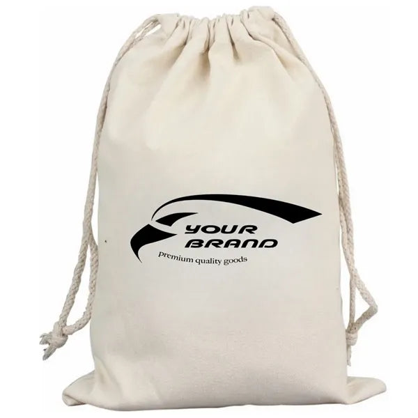 Eco-Friendly Cotton Drawstring Tote Bag