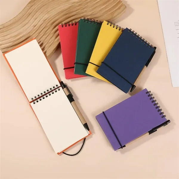 Mini Recycled Spiral Notebook Eco Friendly Portable Writing