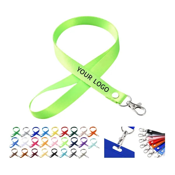 Durable Polyester Lanyard with Clasp for IDs and Keys