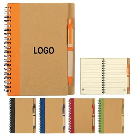 Artisan Patchwork Kraft Notebook With Pen