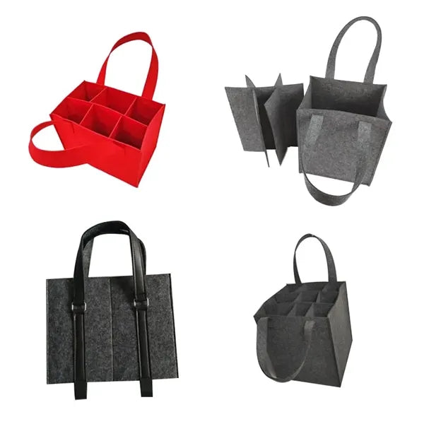 Portable Non-woven Wine Bottle Tote Bag