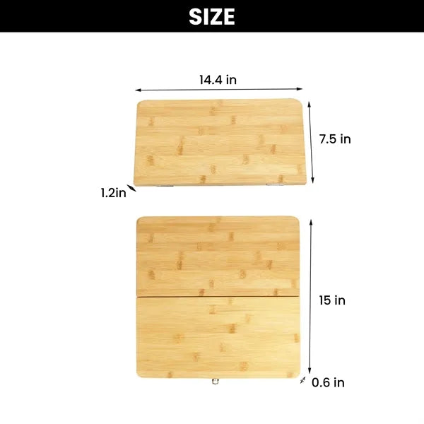 Outdoor Picnic Foldable Cutting Board Knife Three Piece Set