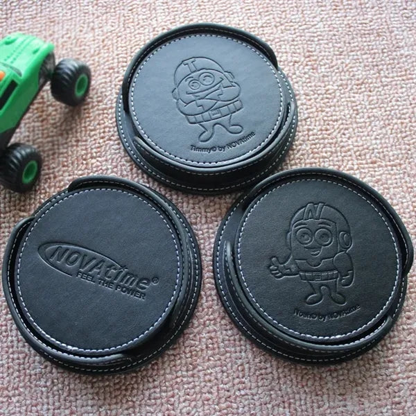Giveaway Leather 4 Coaster Sets