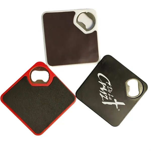ABS & Stainless Steel Bottle Opener Coaster