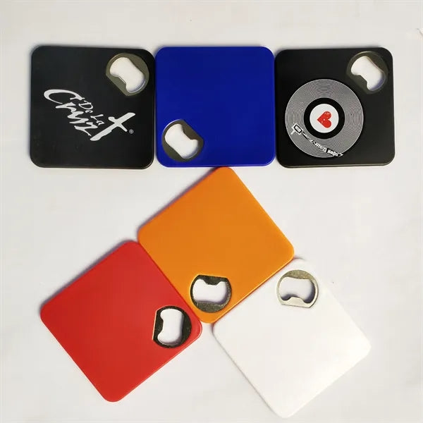ABS & Stainless Steel Bottle Opener Coaster