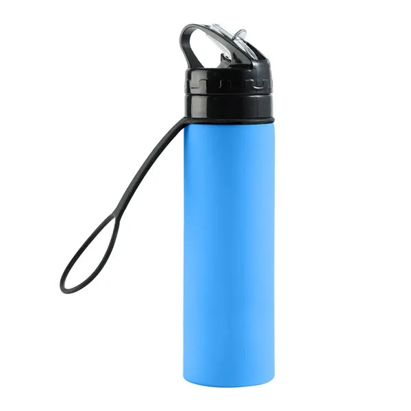 20 Oz Silicone Foldable Folding Sports Bottle