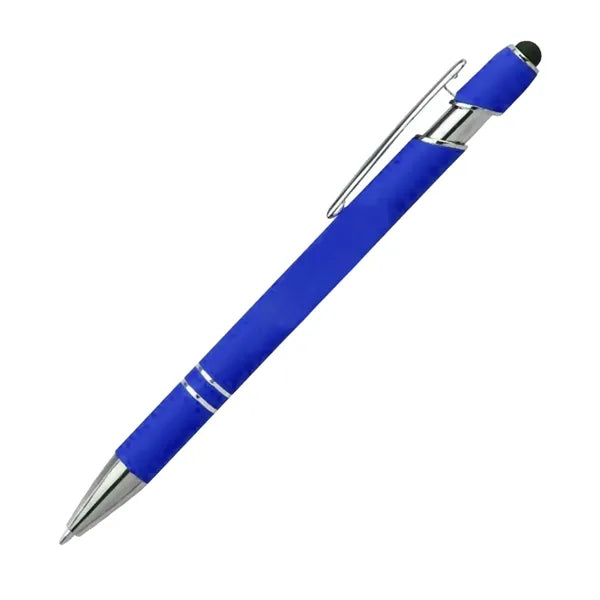Soft Touch Ballpoint Pen with Stylus Tip