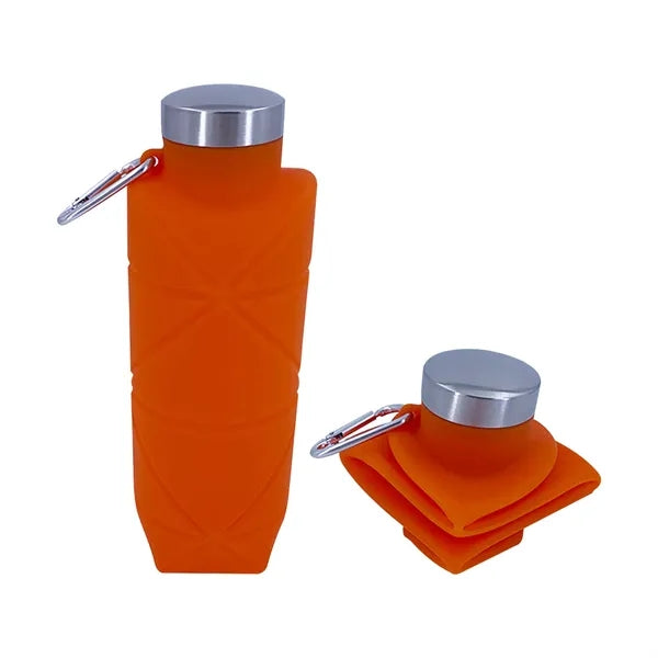 24 Oz Big Capacity Silicone Folding Sprots Water Bottle