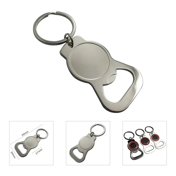 Full Color Bottle Opener Keychain