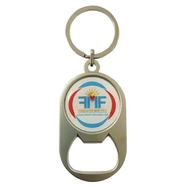 Multi-use Alloy Bottle Opener Keychain