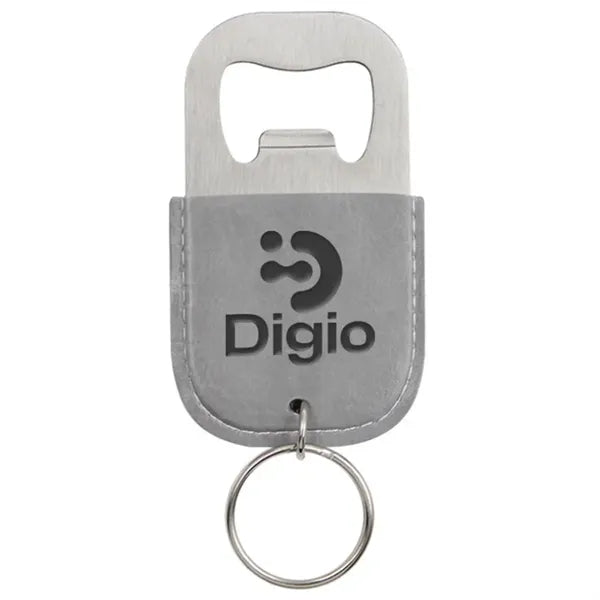 Leather Bottle Opener Keychain
