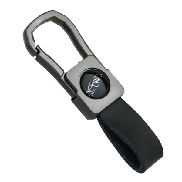 Gun Metal Caribiner Keychain
