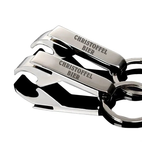 Clamping Bottle Opener Keychain