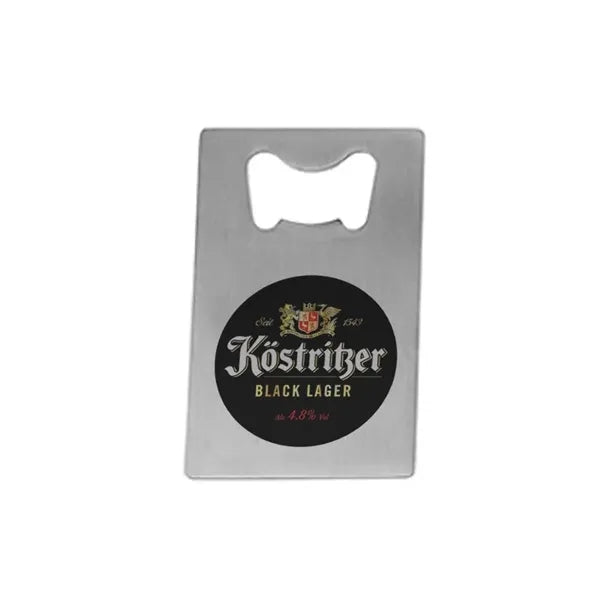 Card-shaped Bottle Opener Keychain