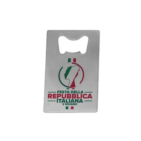 Card-shaped Bottle Opener Keychain