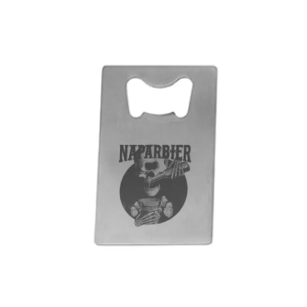 Card-shaped Bottle Opener Keychain