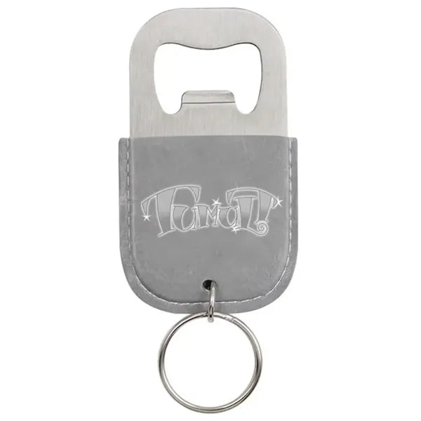 Leather Bottle Opener Keychain