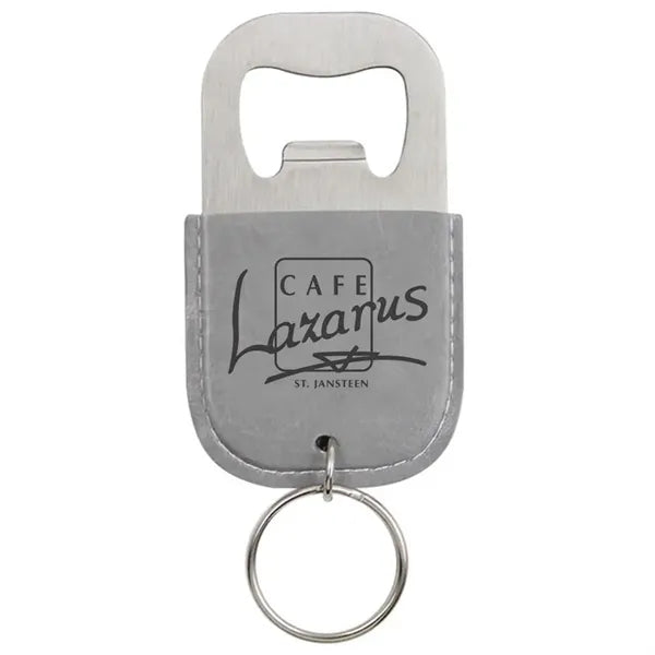 Leather Bottle Opener Keychain