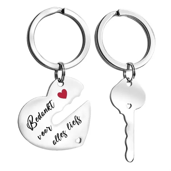 Metal Keychain for Couples