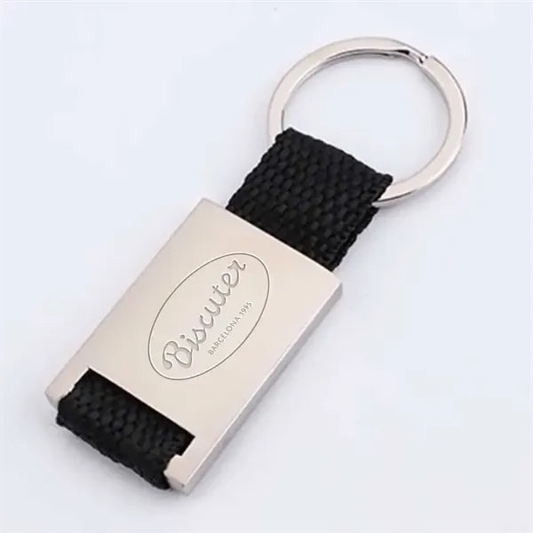Metal and Weave Keychain