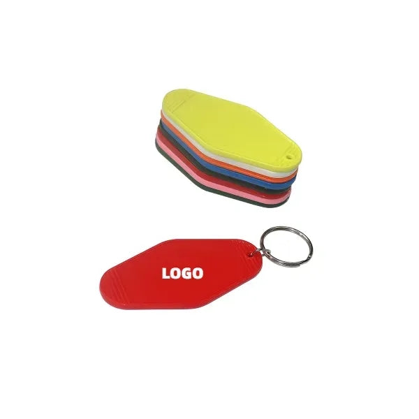 Vintage Plastic Diamond Key Tag