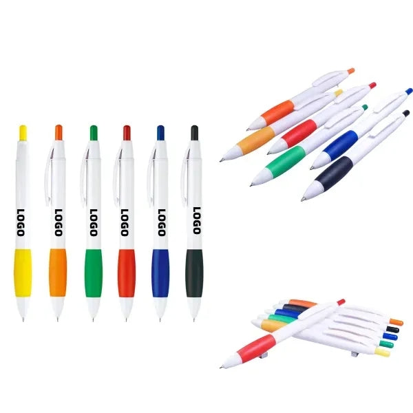 Logo Rubber-Grip Click Pens