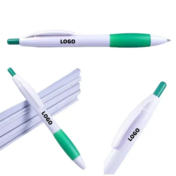 Logo Rubber-Grip Click Pens