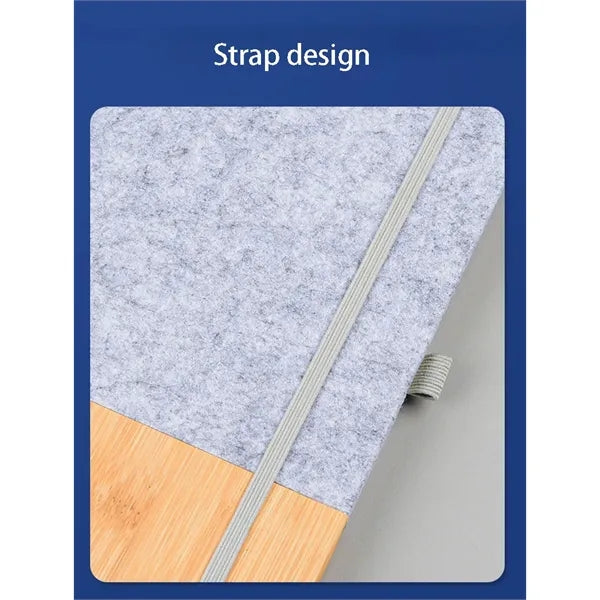 Bamboo Covered Notebook With Pen
