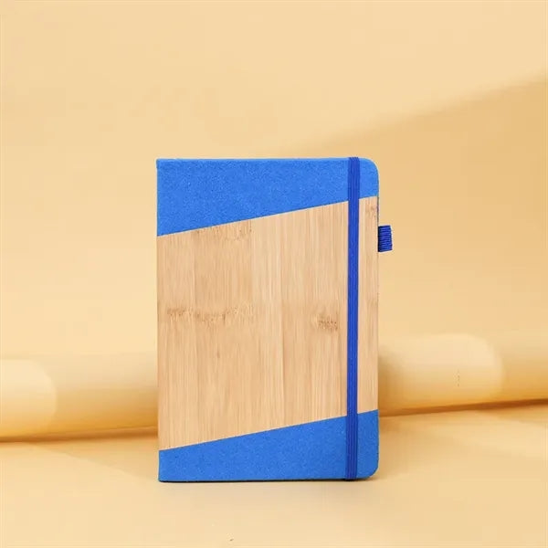Bamboo Covered Notebook With Pen