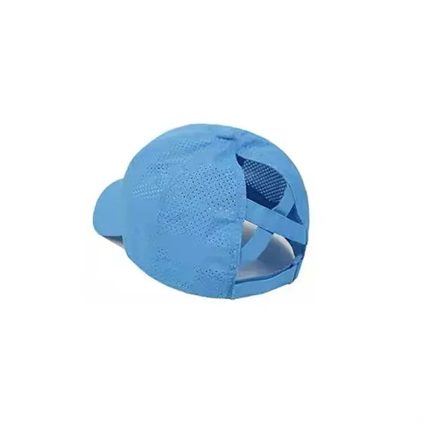 Casual Cross-Design Mesh Baseball Cap