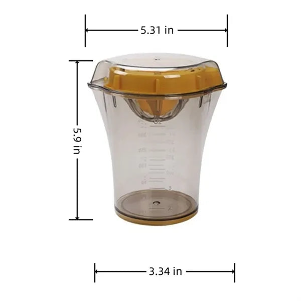 Manual Orange And Lime Juicer With Zester For Kitchen Use