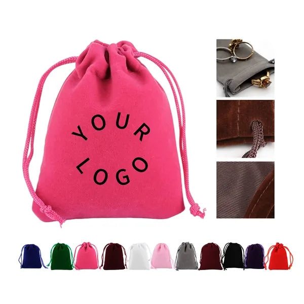 Luxe Flocking Jewelry Pouch