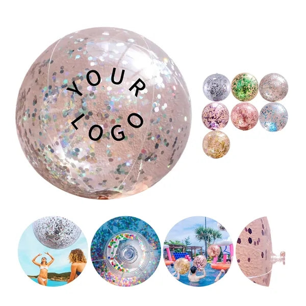 Sparkle-Filled Beach Ball