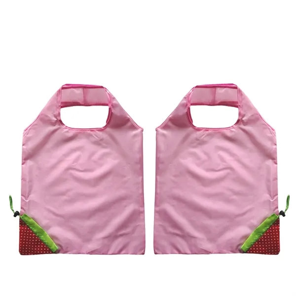 Foldable Strawberry-Shaped Shopping Bag for Eco-Friendly Use