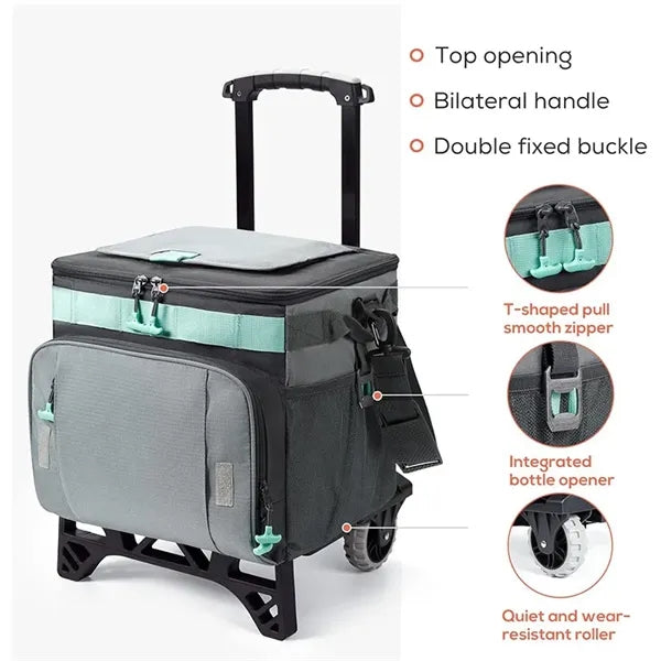 Insulated Soft Rolling Cooler