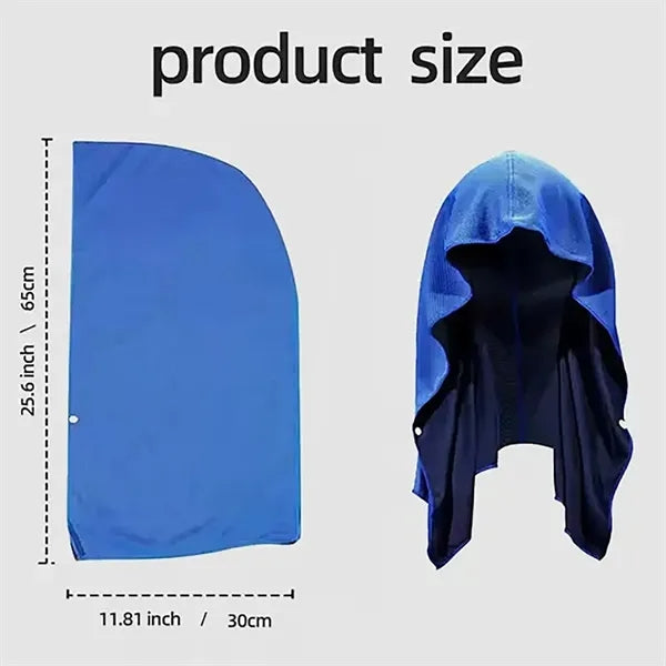 Cooling Quick Dry Absorbent Hoodie Button Sports Towel
