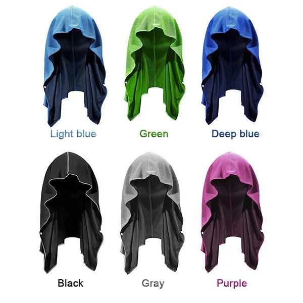 Cooling Quick Dry Absorbent Hoodie Button Sports Towel