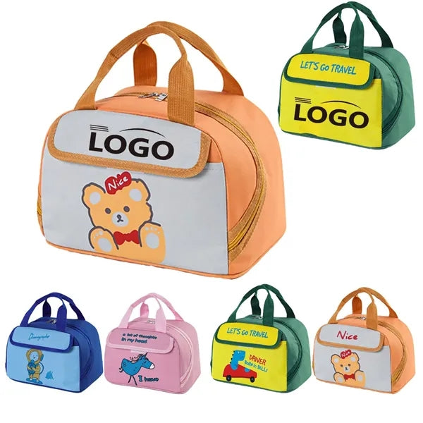 Portable Insulated Bag Lunch Box for Primary School Students